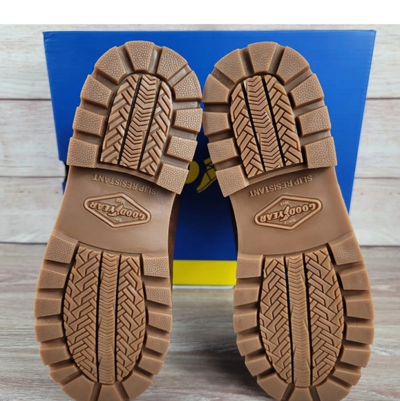 Goodyear Maverik Steel Toe Work Boots Brown Slip Resistant Men's Mult Sizes - Picture 8 of 8